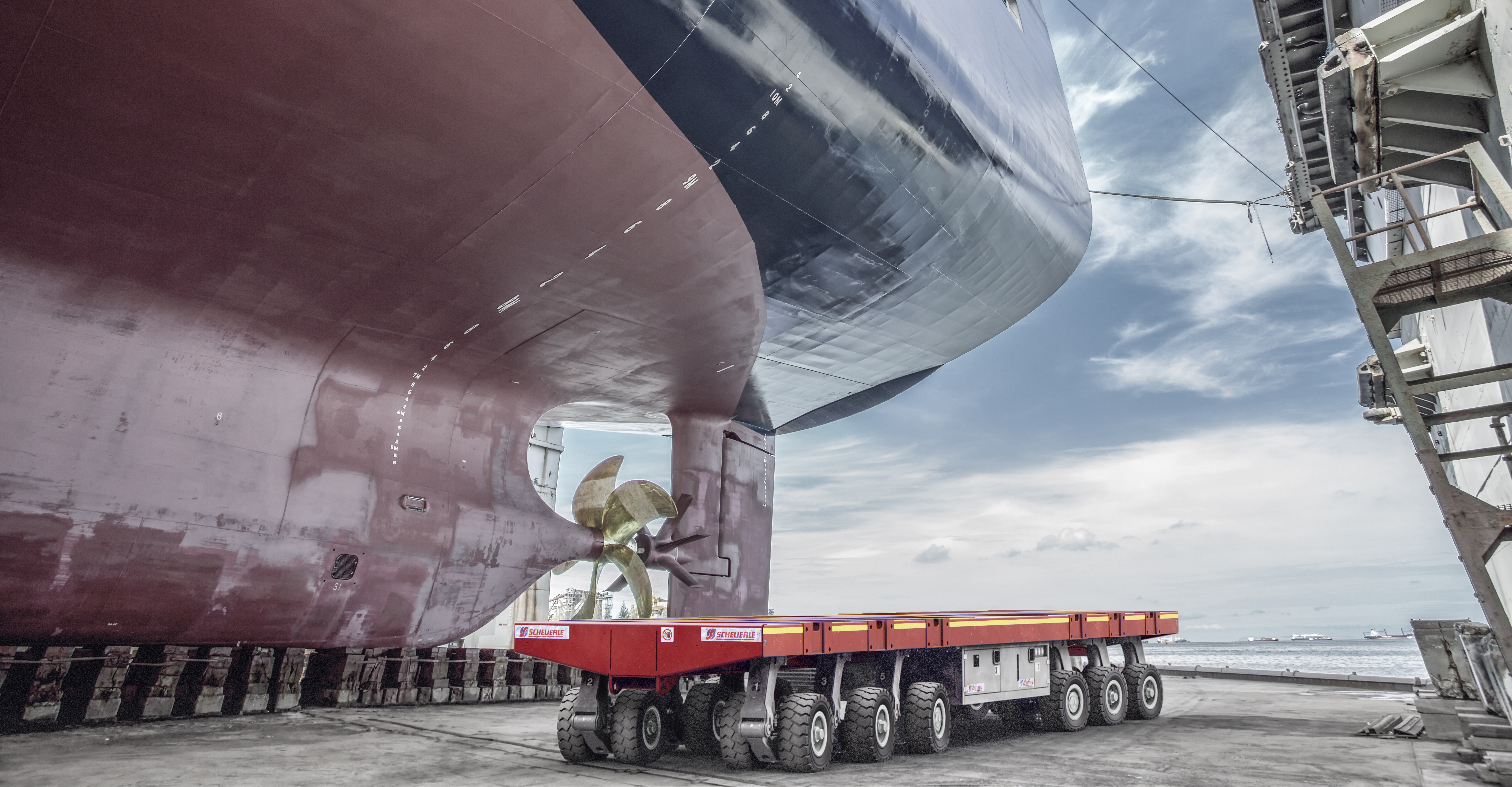 堅特實業代理 SCHEUERLE SPMT 運輸 台灣造船 龍德造船 世紀風電 佳運重機械 中一工程 晨興工程 猛瑪象 mammoet 大件起重 指標性顧客